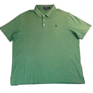 💚 Polo Ralph Lauren Men’s XL Green Polo Shirt – Classic Fit – Soft Cotton – EUC